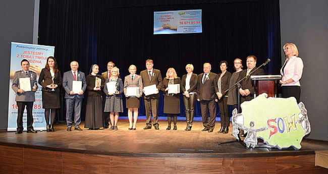 Wyróżnieni za pracę na rzecz przeciwdziałania przemocy w rodzinie